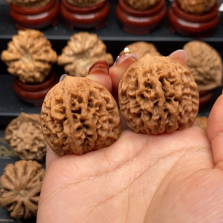 吊坠文玩核桃秦岭秦闷33磕尖福利