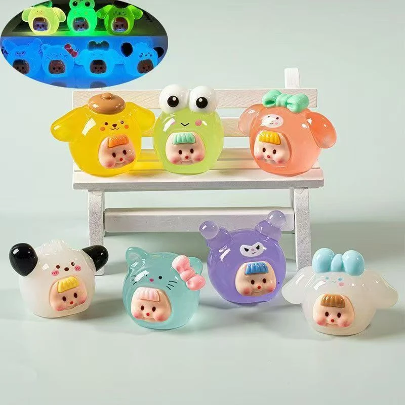 夜光三丽欧盲袋diy摆件