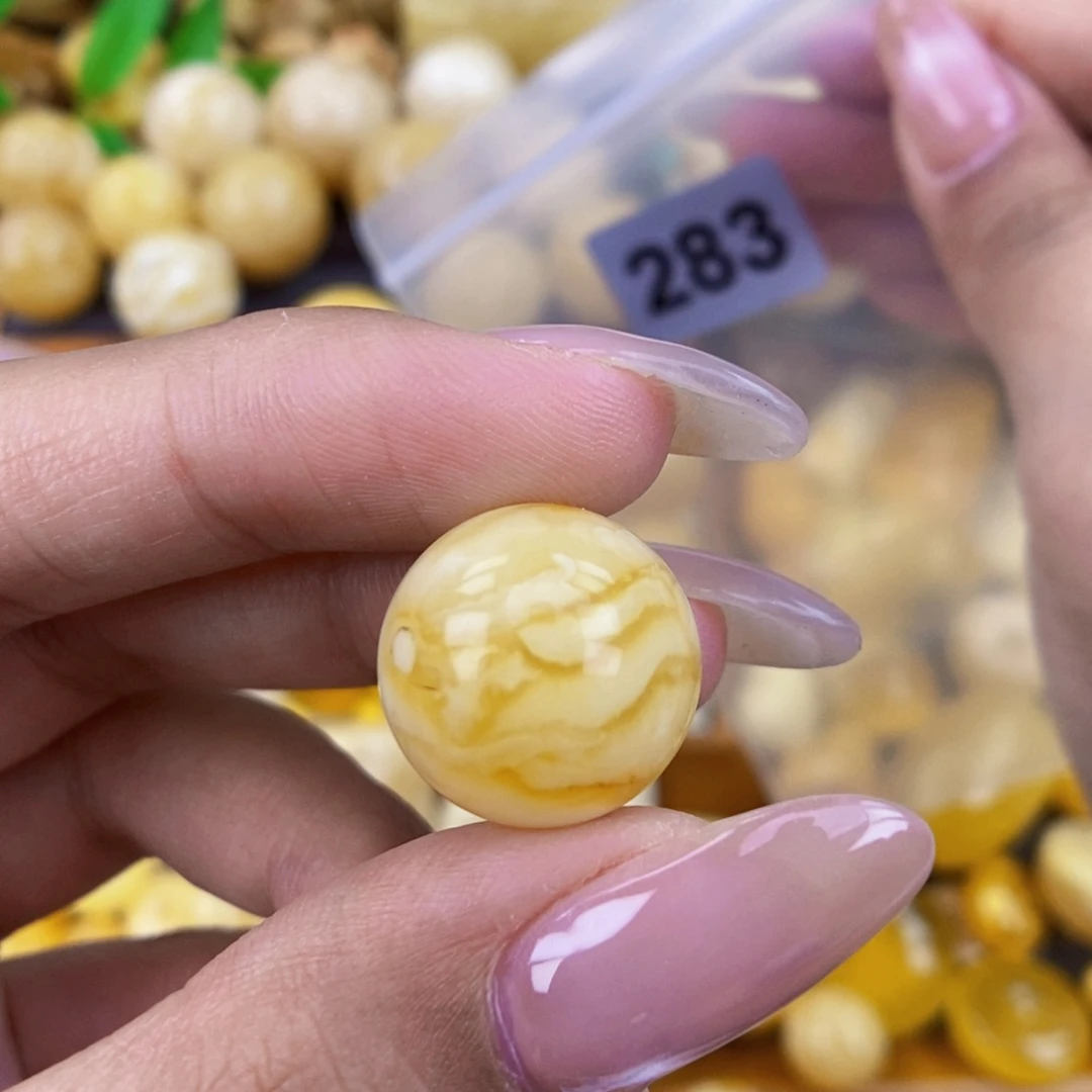 未镶嵌琥珀珠宝奇石16.5 粉