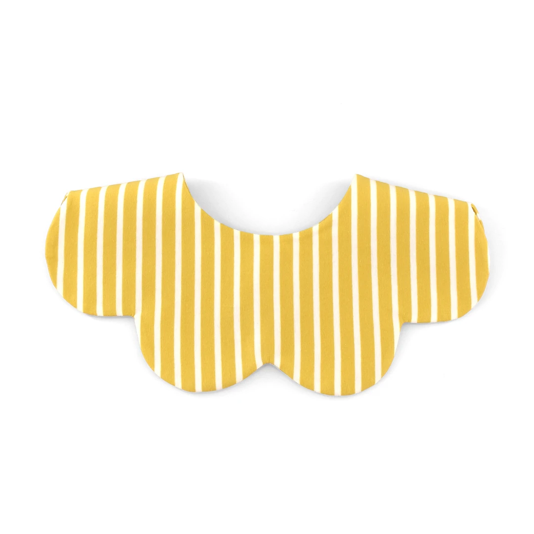 [U893]香蕉牛奶条纹口水巾围兜新生儿防吐奶柔软透气可爱ins风