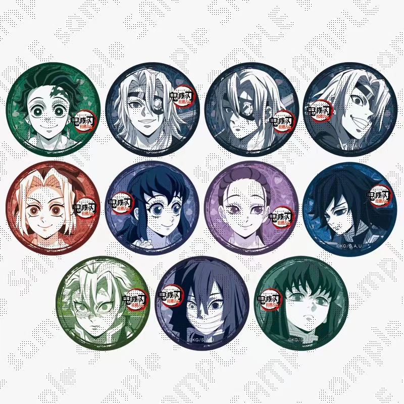 （沸羊羊代拆）鬼灭之刃cafe柱修行篇钮扣吧唧盲盒代拆