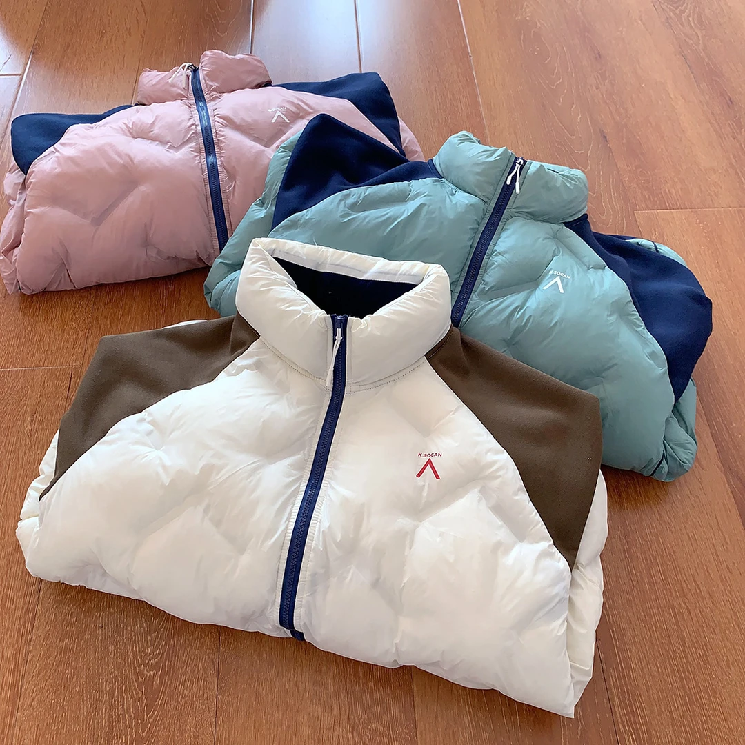 户外防风防泼压琐温秋冬季轻量化休闲拼色衣服