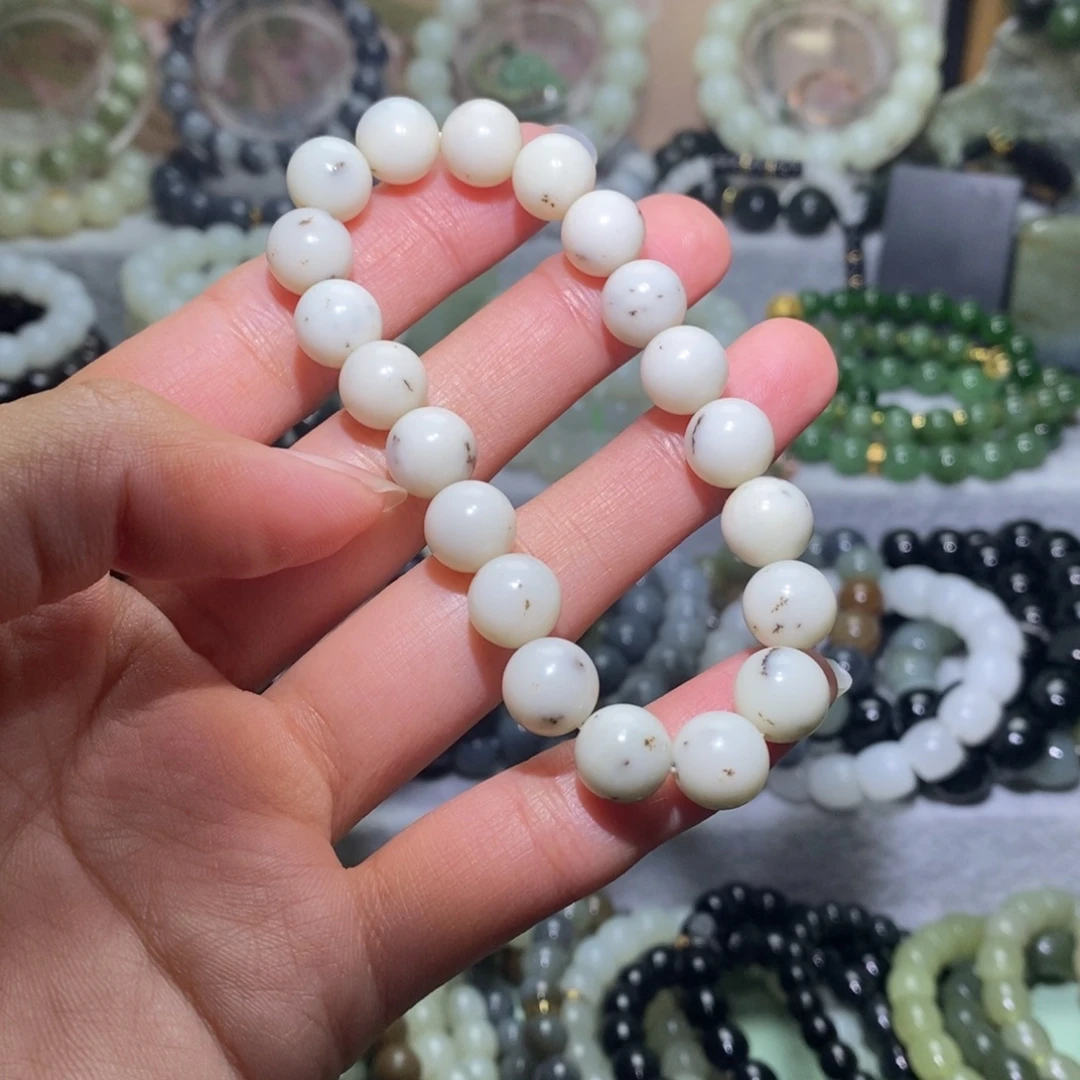 和田玉未镶嵌手链