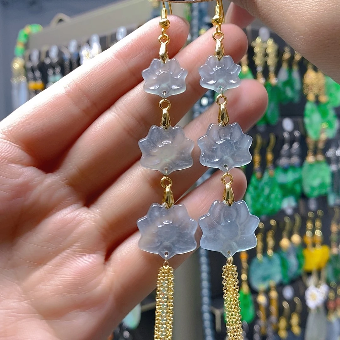 未镶嵌翡翠耳饰翡翠