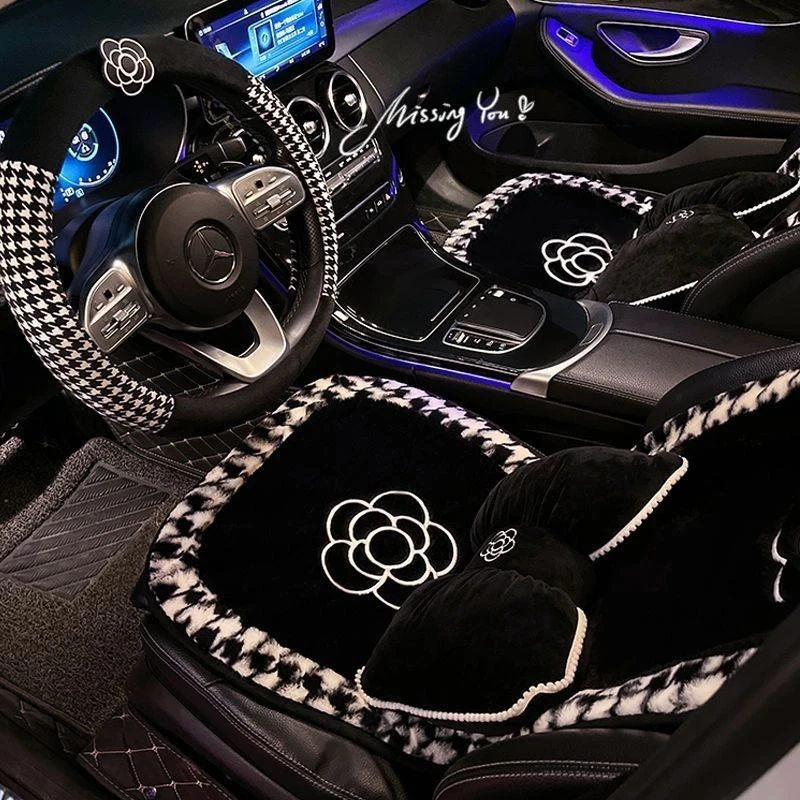 10老款奔驰c260l坐垫13冬季c200c180保暖09汽车座套毛绒