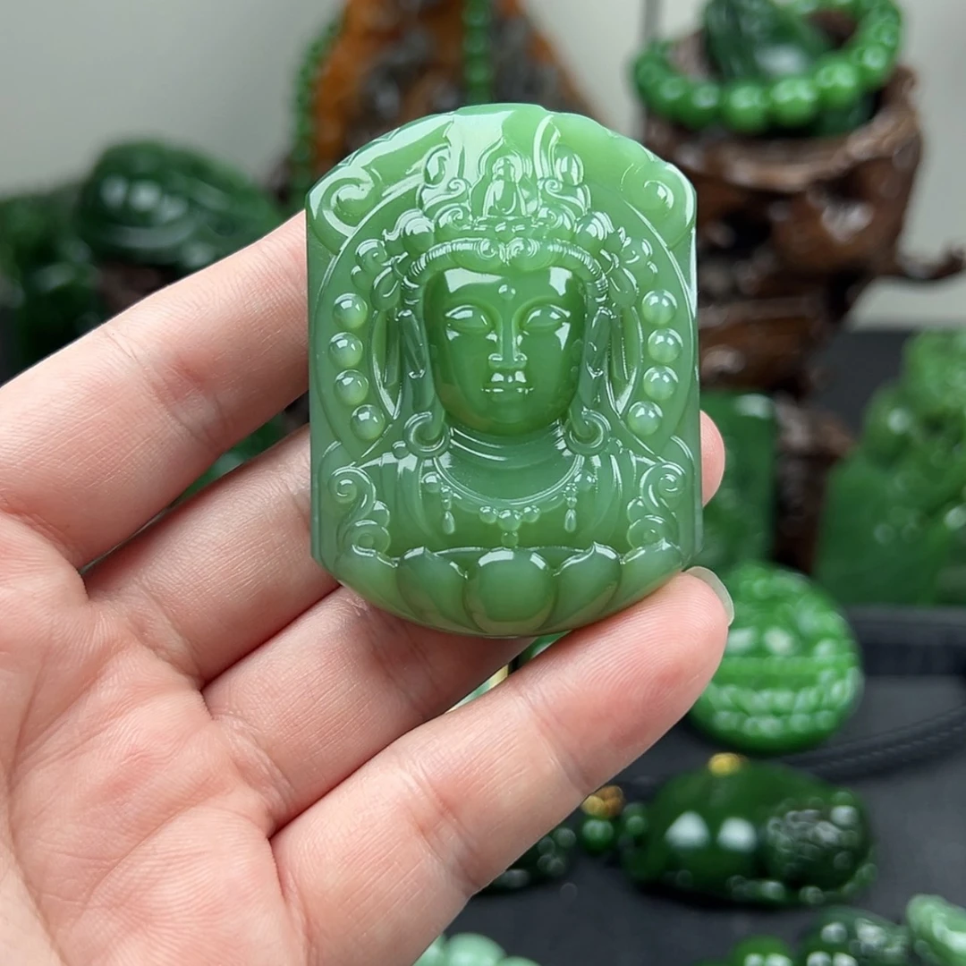 【闪购商品】颈饰未镶嵌和田玉（碧玉）