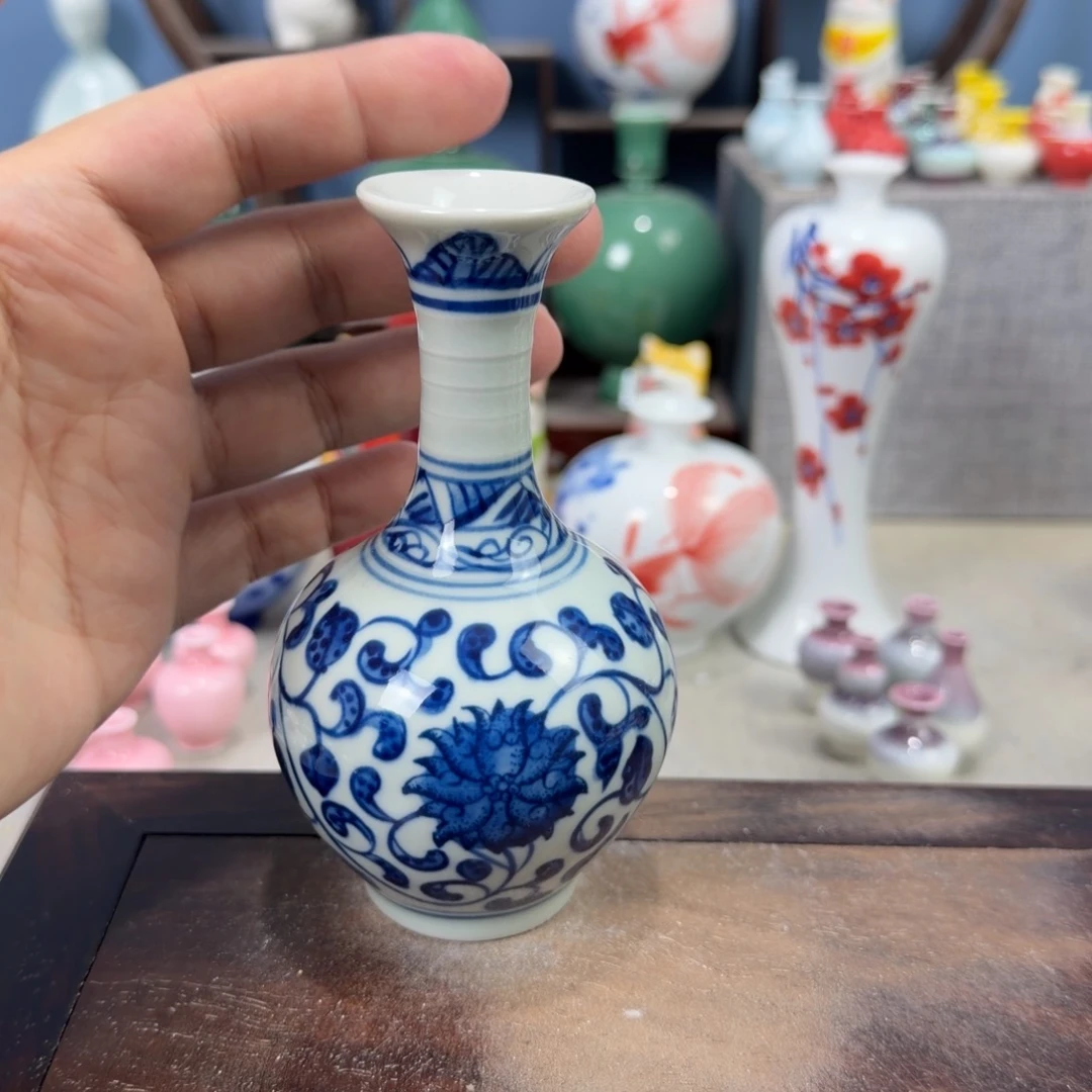 陶瓷手工小花器摆件