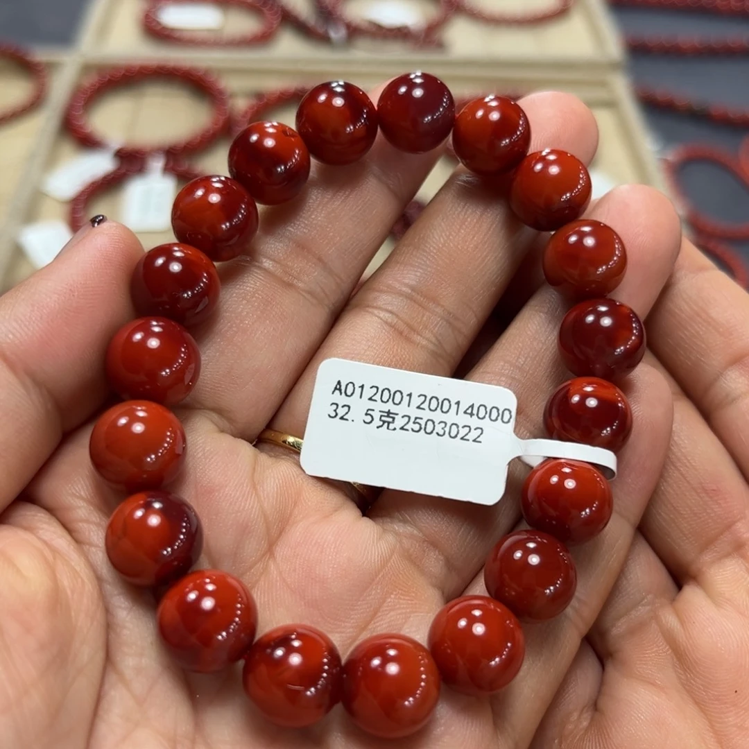 南红玛瑙未镶嵌手链