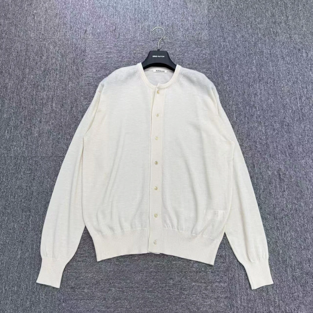 99新 maje Auralee 羊毛针织开衫/4码/17136