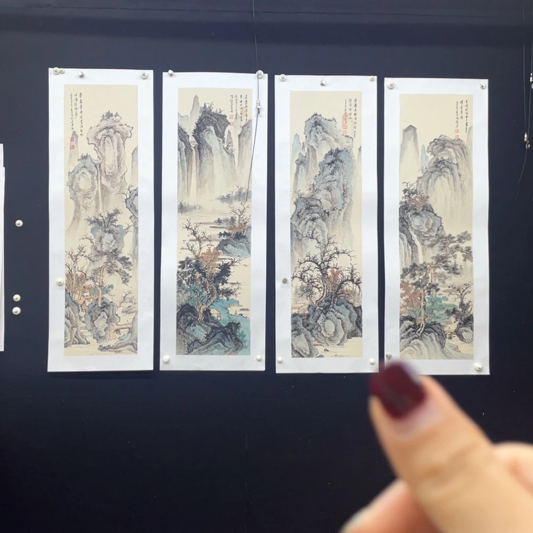 国画手绘国画，精品山水