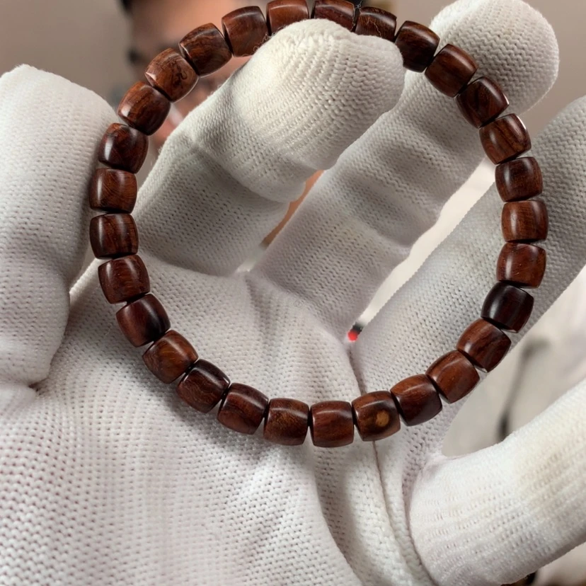 【闪购商品】黄花梨/降香黄檀手串/手链6.5/7mm树头乱纹