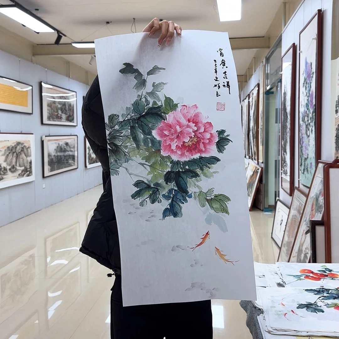 国画国画作品多次