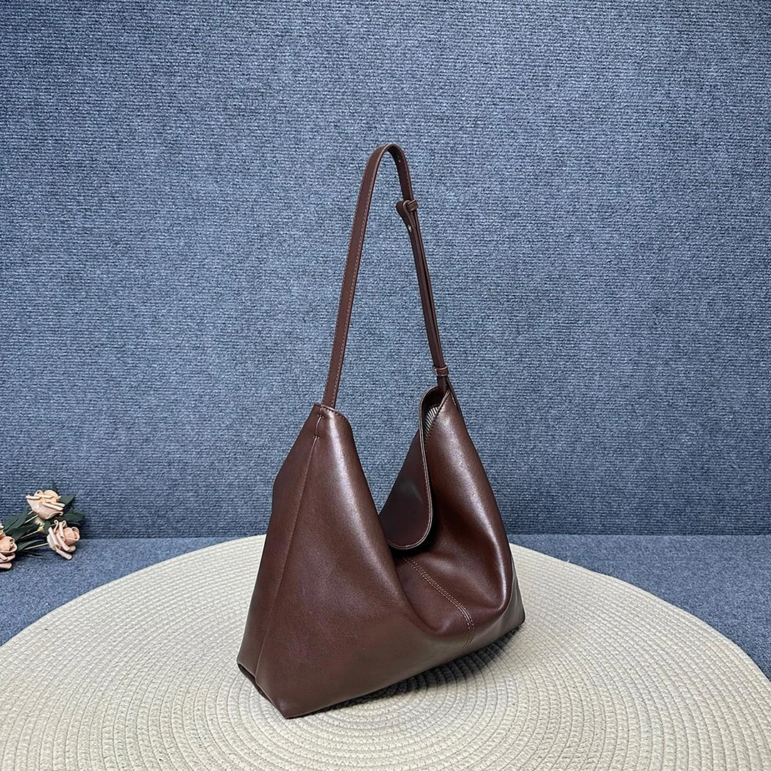 托特包2024秋冬新款女包时尚简约通勤大容量单肩斜挎真皮包包