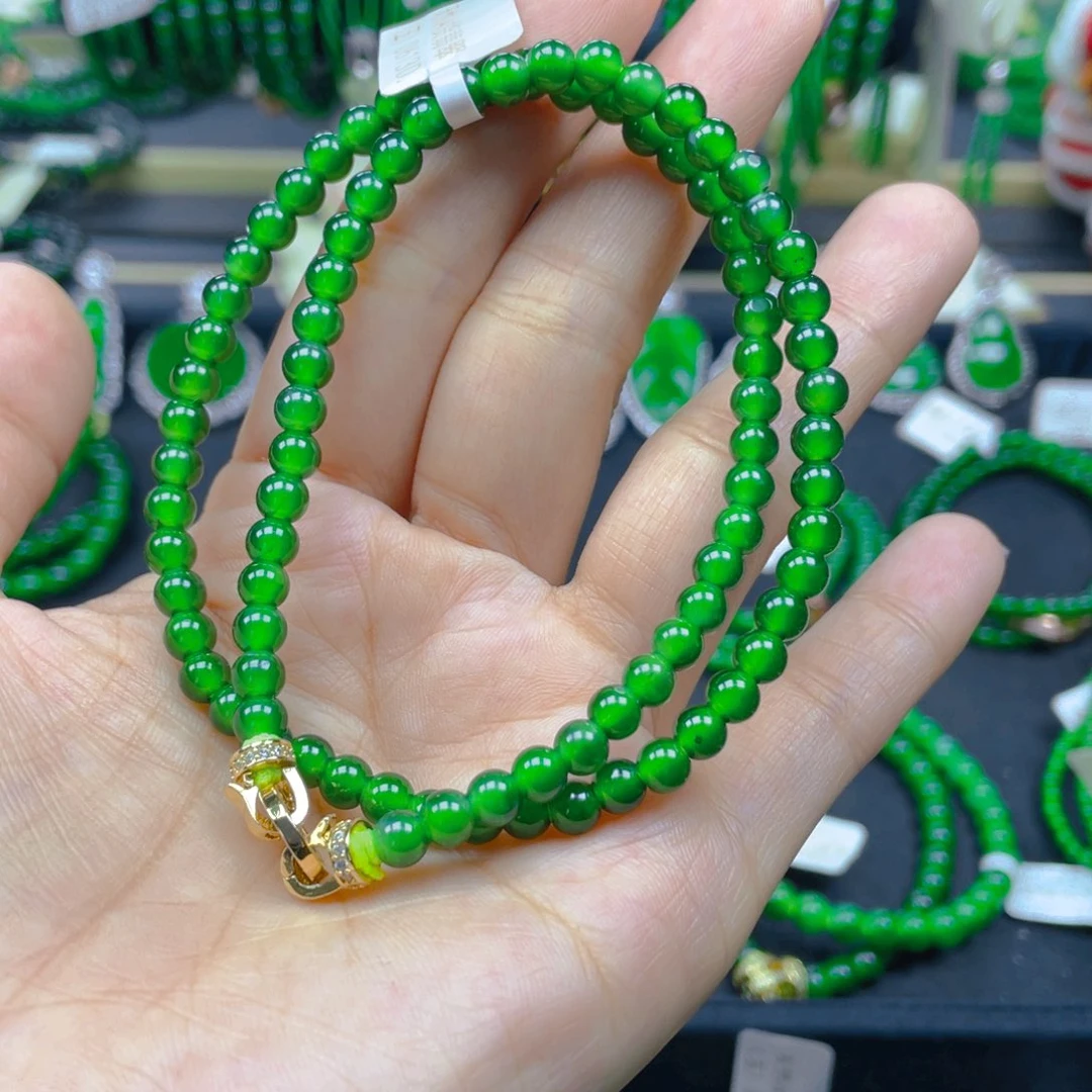 颈饰未镶嵌翡翠锁骨链5