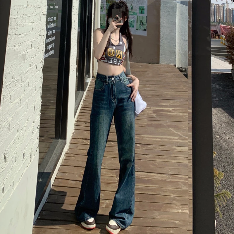 （401-500）女士牛仔裤百搭显瘦默认瑕疵有磨损
