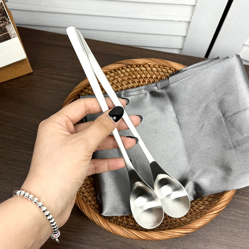 18/10不锈钢水滴形咖啡搅拌勺哑光长22cm 宽3.4cm 厚1.3mm 重47g