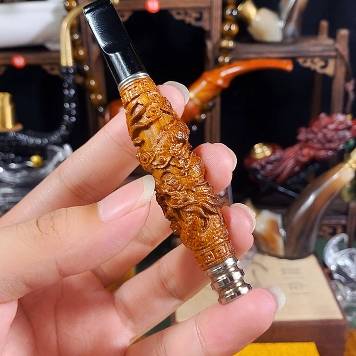 高端定制金丝楠烟嘴