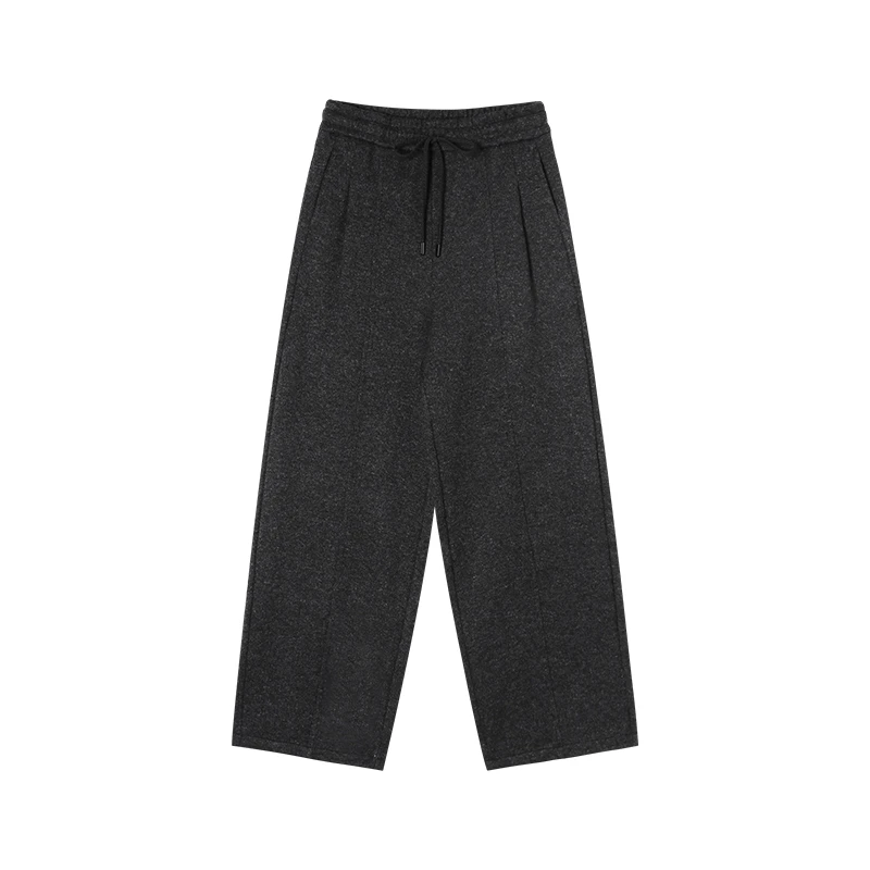 新款简约慵懒风加厚阔腿休闲裤 81081-YC026