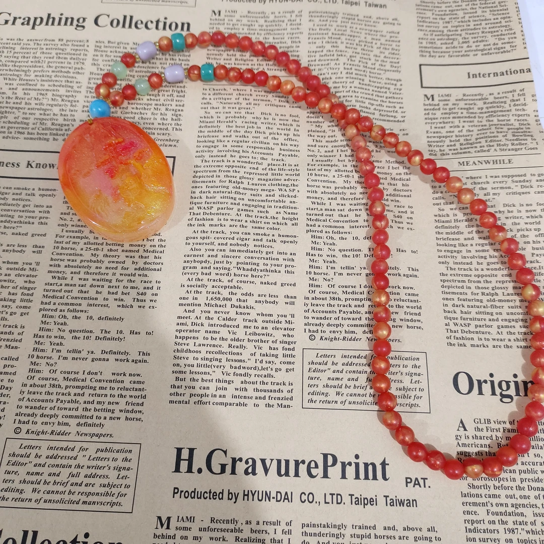 藏地红花珠-殿堂系列S级-新中式项链 B1830