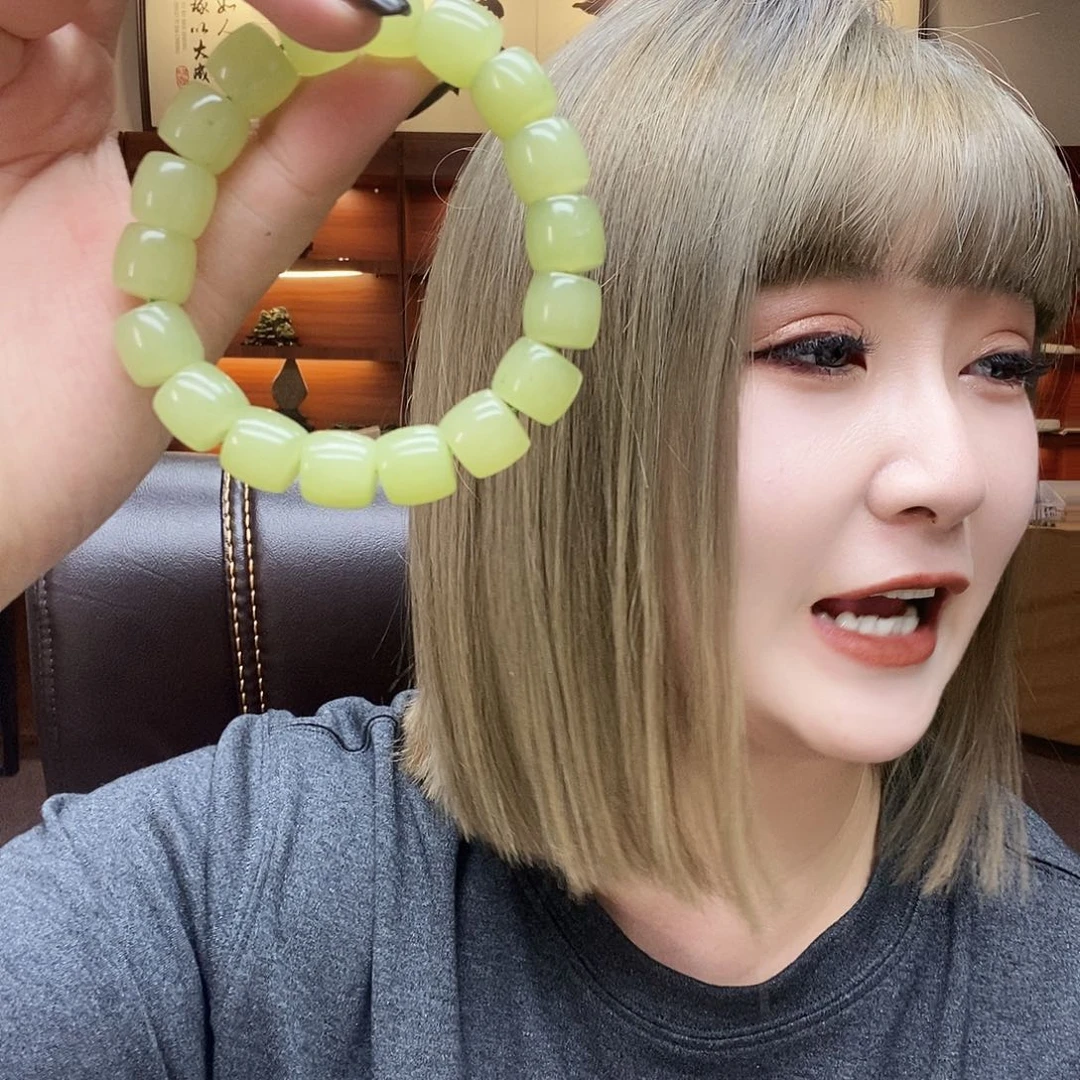 和田玉未镶嵌手链