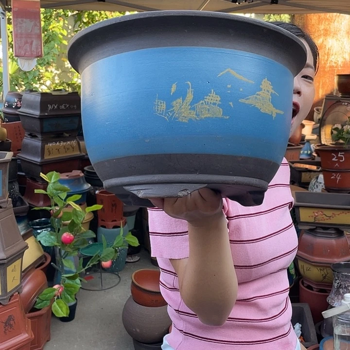 30蓝山花盆紫砂花盆紫砂花盆