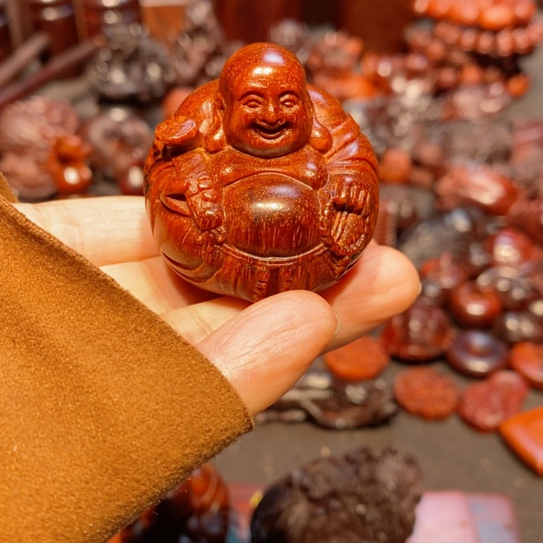 小叶紫檀把件晨*丶印度小叶紫檀手把件