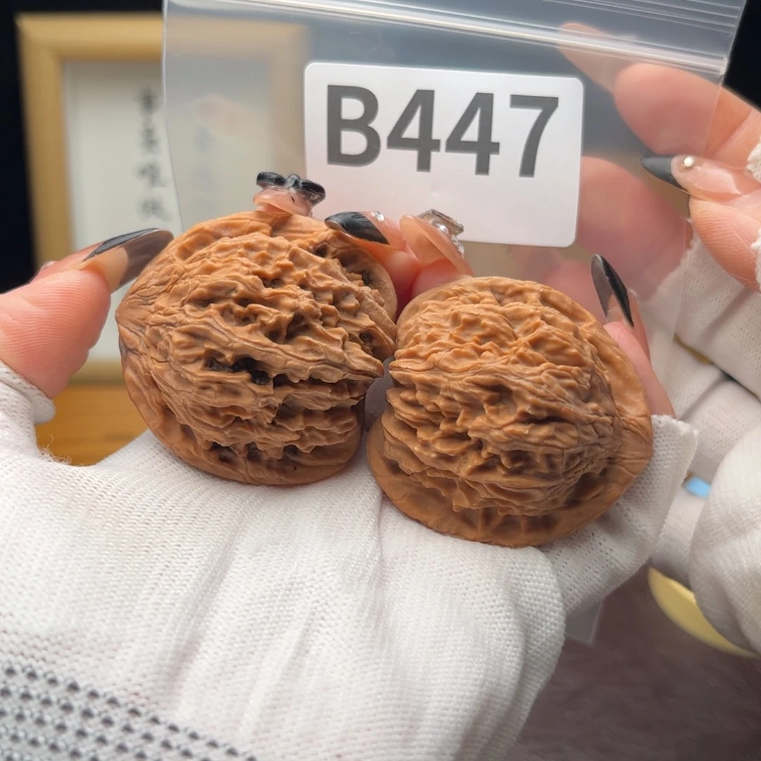 把件文玩核桃44红狮子b447