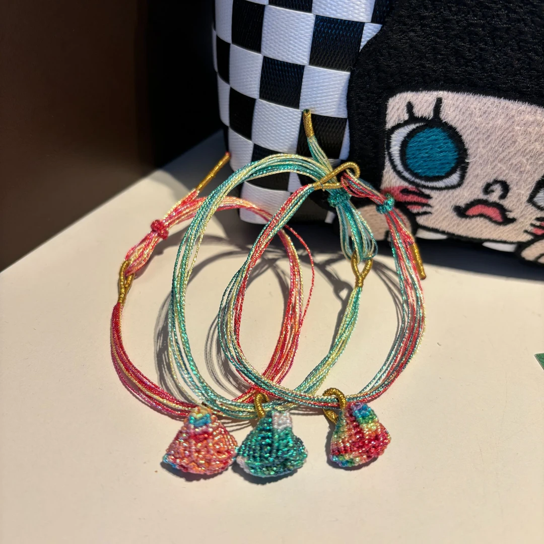 手工编织端午节五彩绳手链传统五彩线绳子儿童五色线手绳饰品