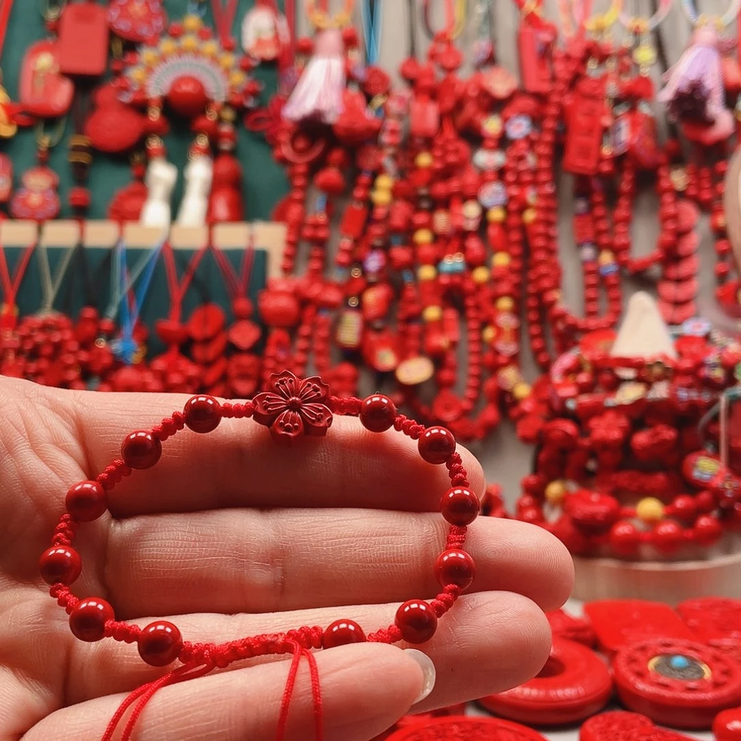 天然辰砂富贵花开