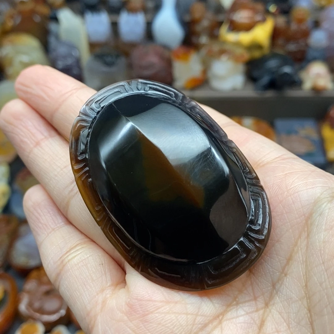 未镶嵌吊坠(不含链)玛瑙/玉髓福**赵