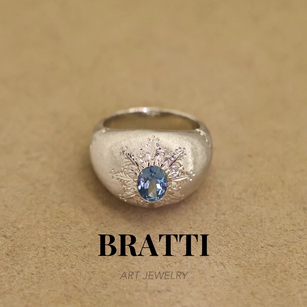 Bratti珠宝18K金“爱海人”海蓝宝戒指-KJ250512