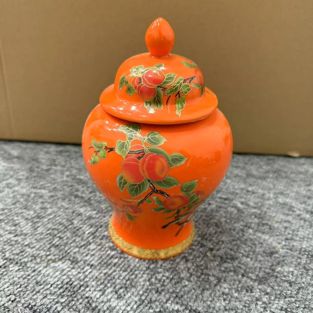 D372-柿柿如意将军罐茶叶罐