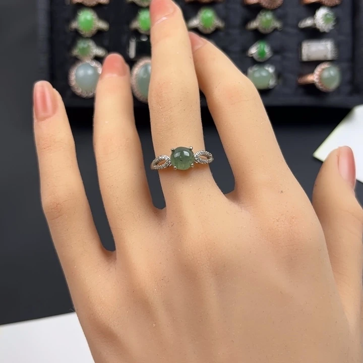 翡翠未镶嵌戒指翡翠戒面