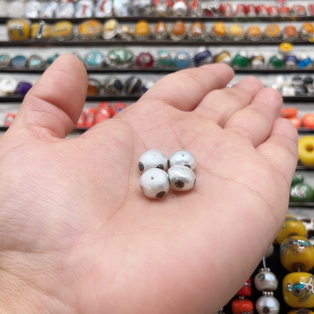 大理石磁石开**姥散珠子尼泊尔鑫