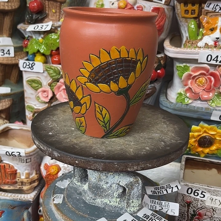 粗陶材质多肉花盆