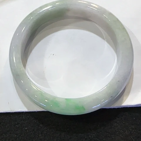 牡***丹翡翠手镯未镶嵌天然翡翠