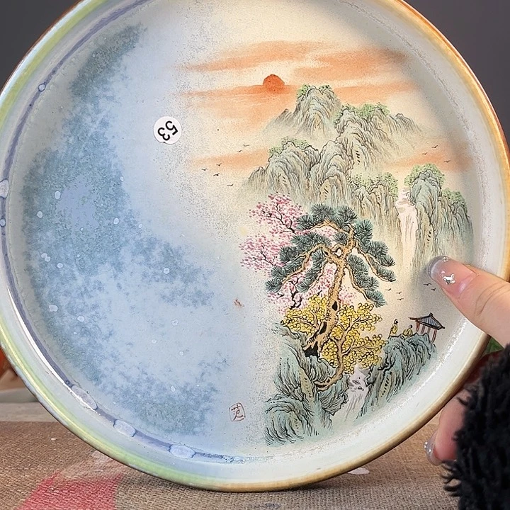 摆件景德镇陶瓷茶杯多人