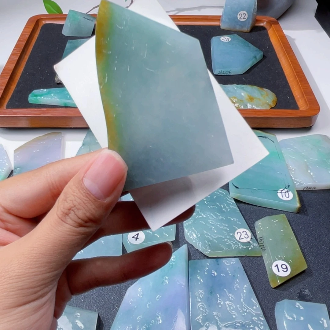 定制翡翠未镶嵌牌子料