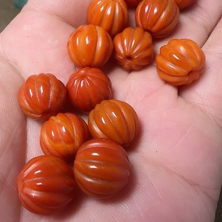 玛瑙/玉髓颈饰未镶嵌大*圆13粒