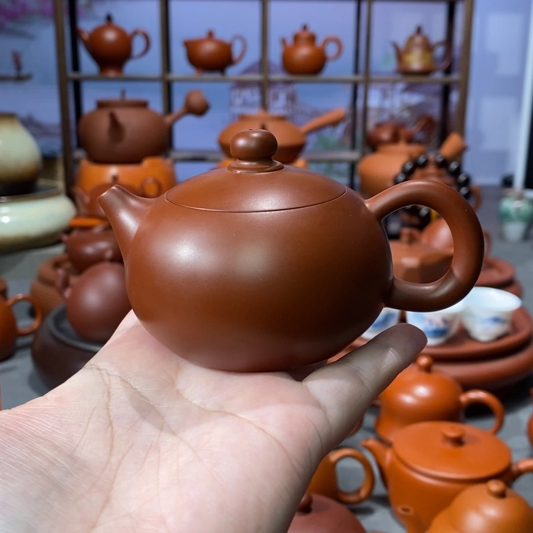 茶壶紫砂章淑煌朱泥西施110c