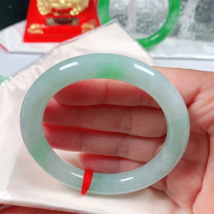 未镶嵌手镯翡翠   编号F1305 圆条54.3