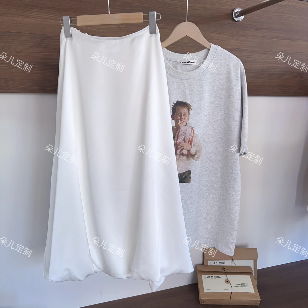朵儿定制【月光】高级质感缎面半身裙IP37