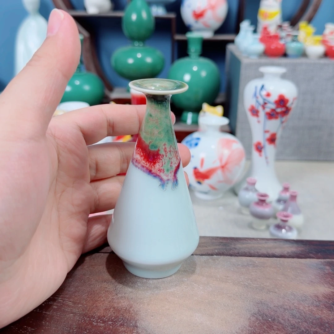 陶瓷手工小花器摆件