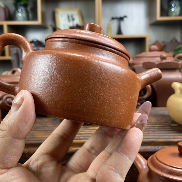 紫砂茶壶大*在原矿紫砂壶