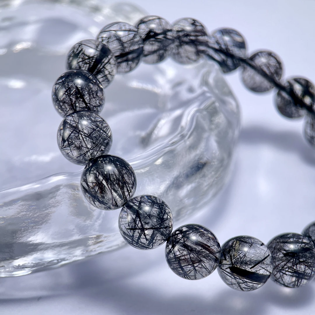 黑博士严选——轻奢黑发晶水晶手串（多样性随机发其一）