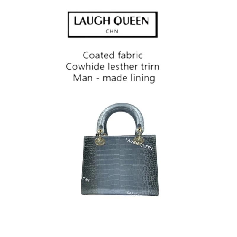 Laugh Queen手工打造真皮女士包渐变蓝时尚新款10100