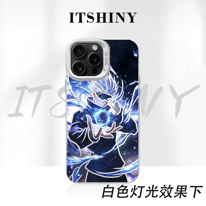 咒术回战五条悟手机壳彩银苹果华为荣耀小米VIVOPPO一加三星