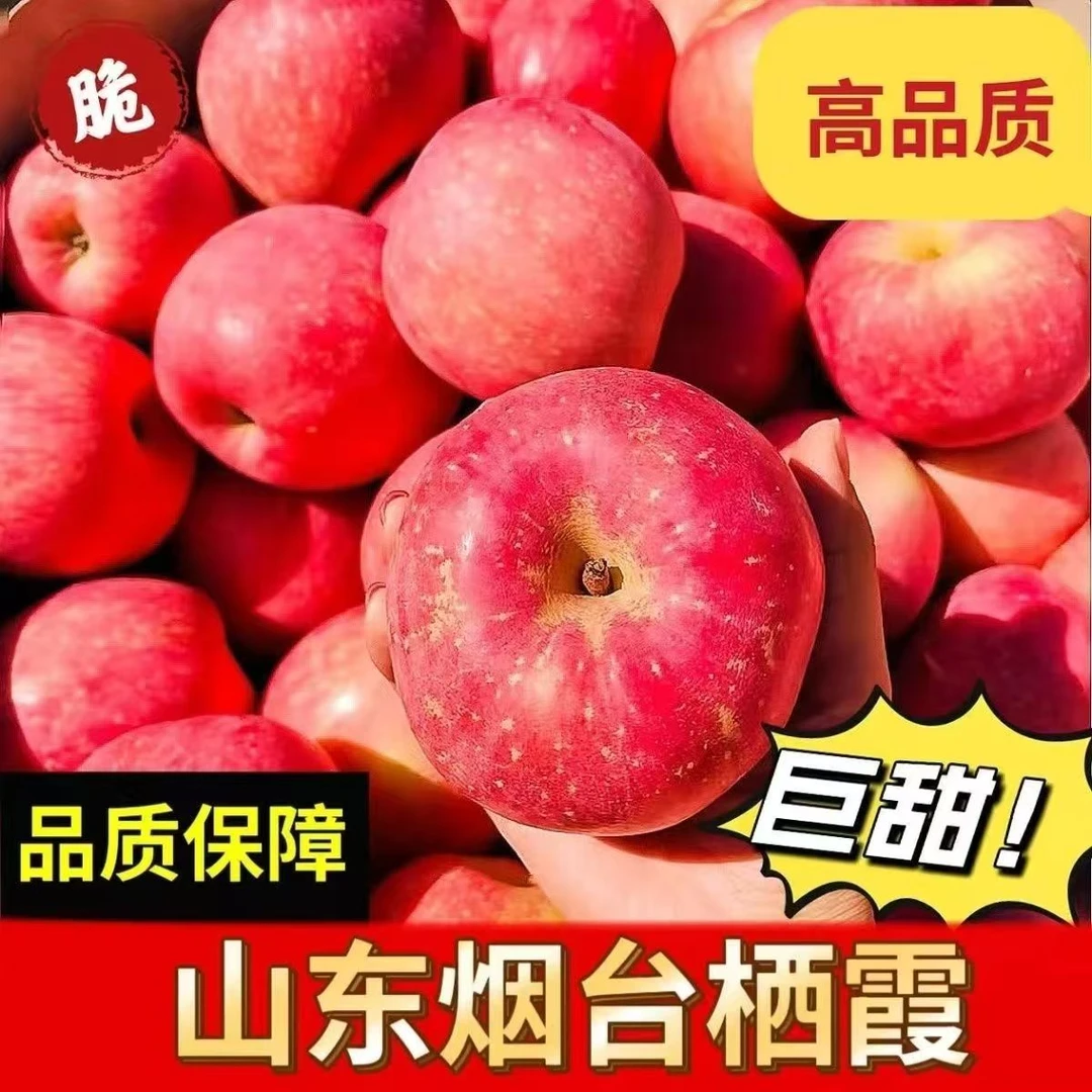 正宗山东烟台红富士冰糖心丑苹果新鲜脆甜水果当季应季一整箱批发