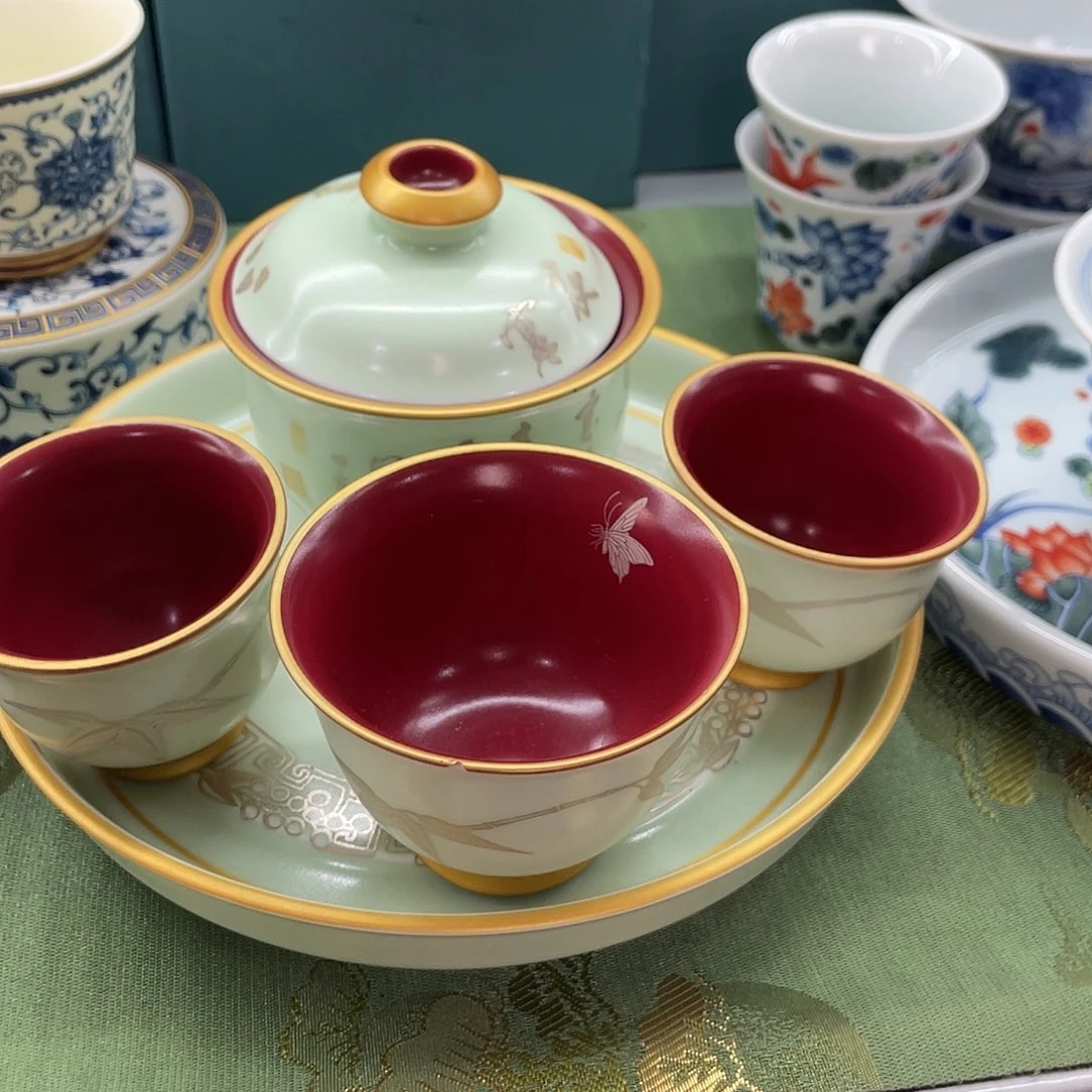 景德陶瓷盖碗茶具