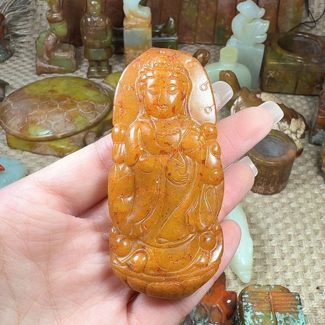 白玉菩提吊坠挂件